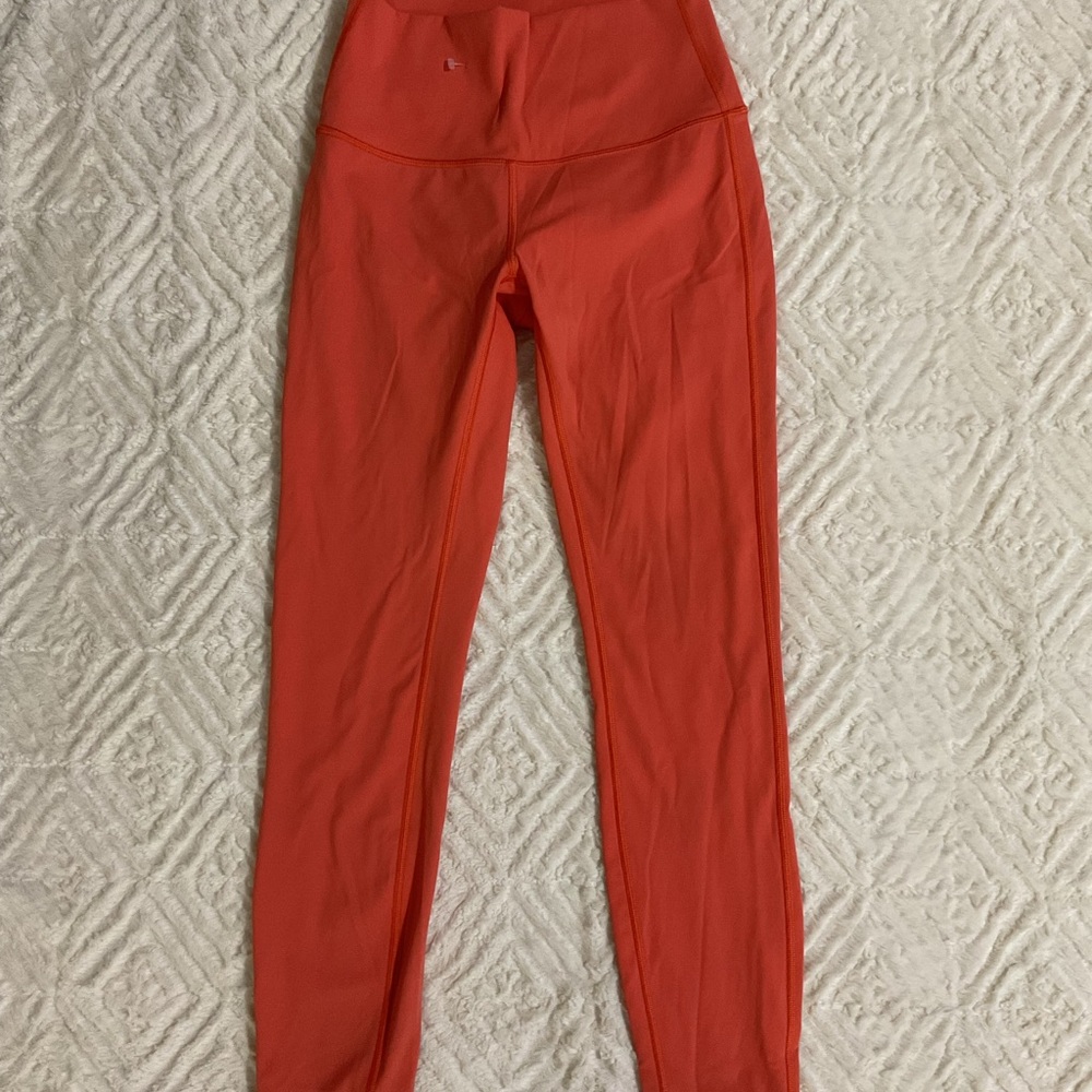 Lululemon Athletica Vibrant Orange Leggings